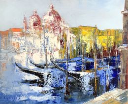 Painting, Lumière de printemps à Venise, Célestin Messaggio