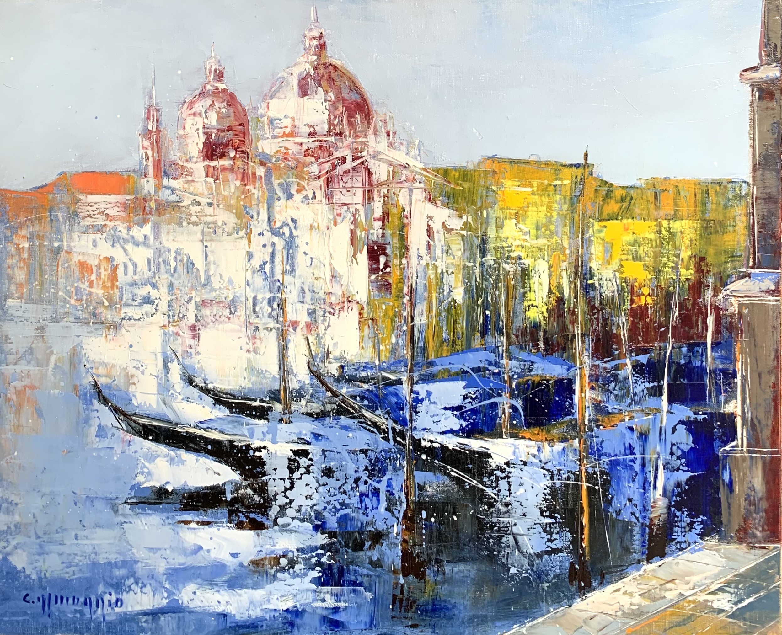 Célestin Messaggio, Lumière de printemps à Venise Célestin Messaggio, Lumière de printemps à Venise