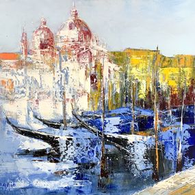 Painting, Lumière de printemps à Venise, Célestin Messaggio