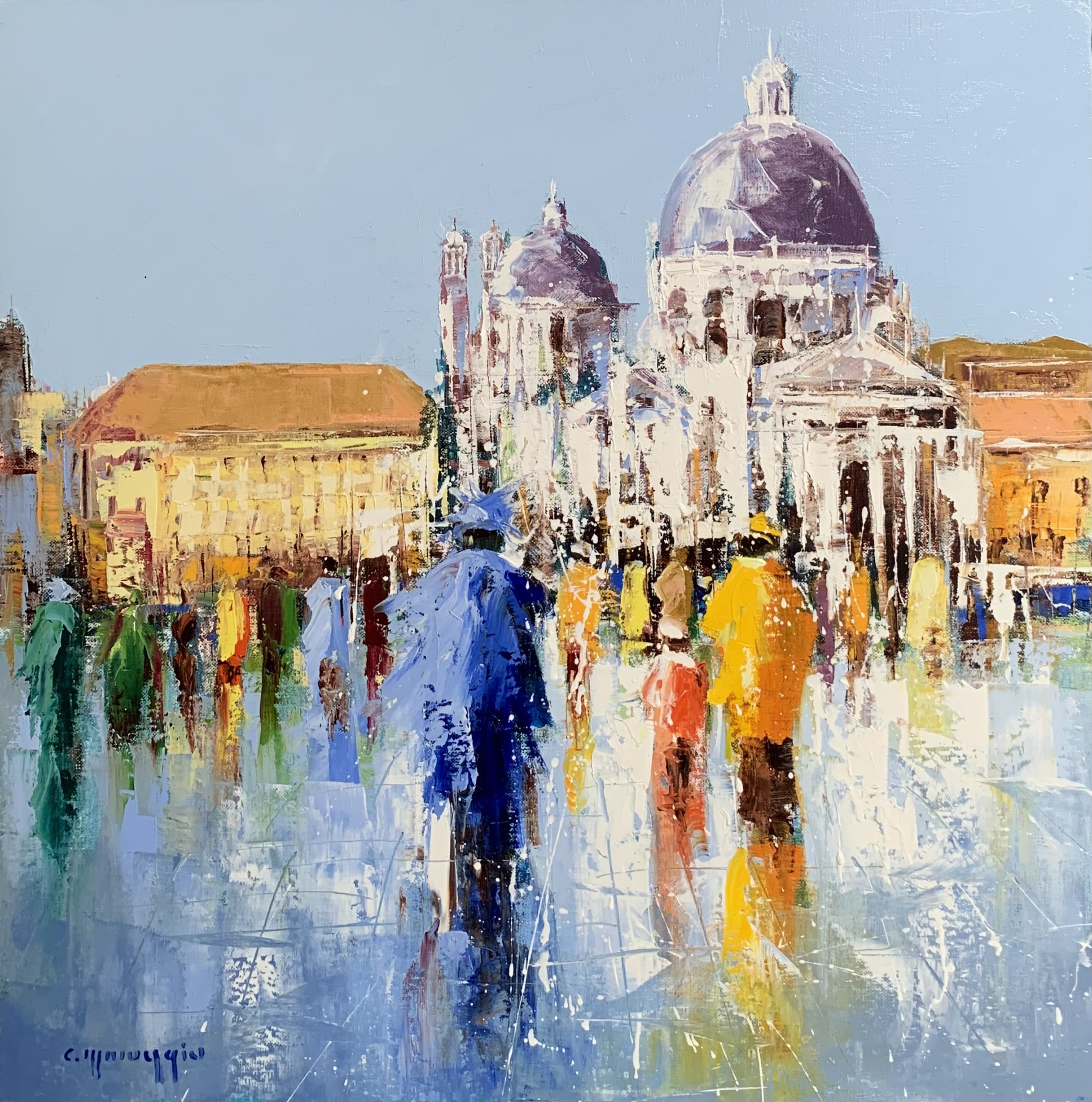 Célestin Messaggio, Carnaval à Venise face à San Giorgio Célestin Messaggio, Carnaval à Venise face à San Giorgio
