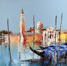 Painting, Une vue de San Giorgio, Célestin Messaggio