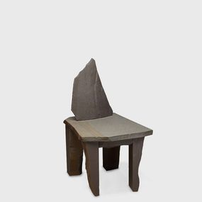 Sculpture, Graywacke Offcut Chair #16, Carsten In Der Elst