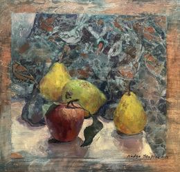 Gemälde, Pears and apples, Nadezda Stupina