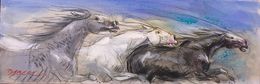Gemälde, Crinières au Vent, Pascal Dabere