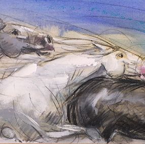 Gemälde, Crinières au Vent, Pascal Dabere