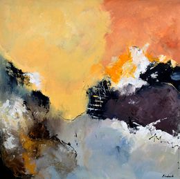 Painting, Waiting for the sun to come, Pol Ledent
