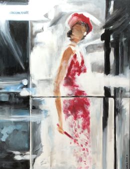 Painting, Le Béret Rouge, Marylise Jozan