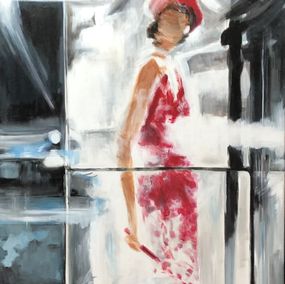 Gemälde, Le Béret Rouge, Marylise Jozan