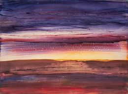 Painting, Rising Sun, Patrick Vassort