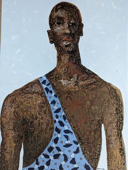 Gemälde, Living for the Now 2 - 21st Century, Contemporary, Figurative, Neo-Expressionism, Dennis Onofua