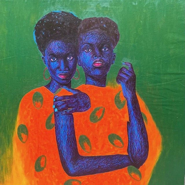 Daniel Owoeye, True Friend 2 - 21st Century, Contemporary, Figurative Portrait, Women Love Men Daniel Owoeye, True Friend 2 - 21st Century, Contemporary, Figurative Portrait, Women Love Men