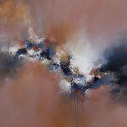 Painting, Tout doucement - série Paysage abstrait, Roselyne Dupetitpré