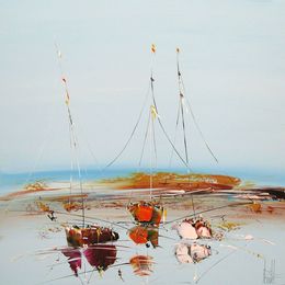 Gemälde, Marine Abstraite 2022-19, Fred Boutet