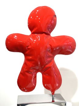 Sculpture, Petit Bonhomme rouge laqué F2, Henri Iglésis