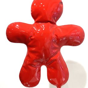 Skulpturen, Petit Bonhomme rouge laqué F2, Henri Iglésis