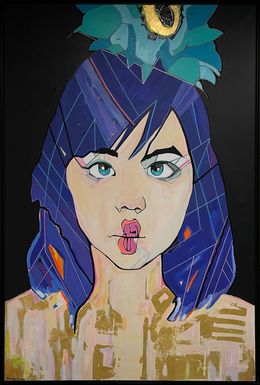 Gemälde, La fille au bisou, Alexandra Frances