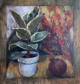 Gemälde, Still life with pomegranate, Nadezda Stupina
