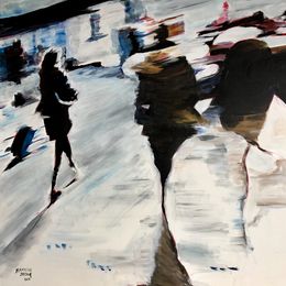 Peinture, Sortie de Bureau, Marylise Jozan