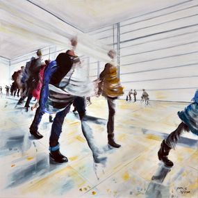 Gemälde, Airport, Marylise Jozan