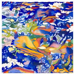Peinture, Jardin flux d'or, Jean-Paul Agosti