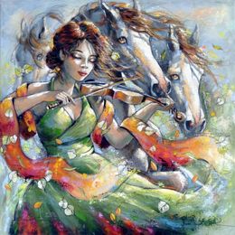 Peinture, Le Sacre des saisons, Jeanne Saint-Chéron