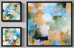Peinture, Abstract Triptych, Vera Hoi