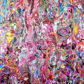 Gemälde, Tickle Pink, Maria Vetkalova