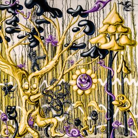 Print, Furungle (Gold - Yellow), Kenny Scharf
