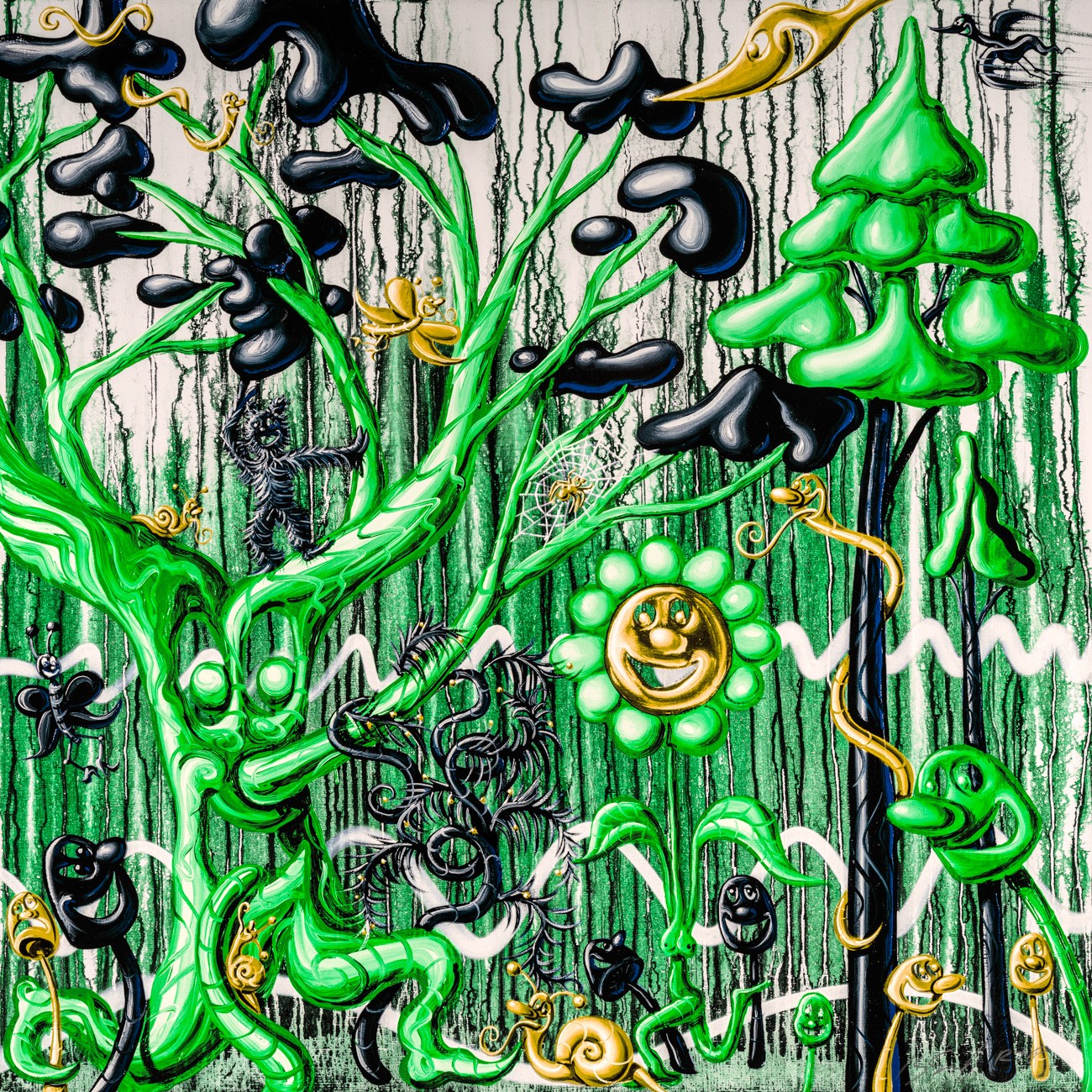 Kenny Scharf, Furungle (Green) Kenny Scharf, Furungle (Green)