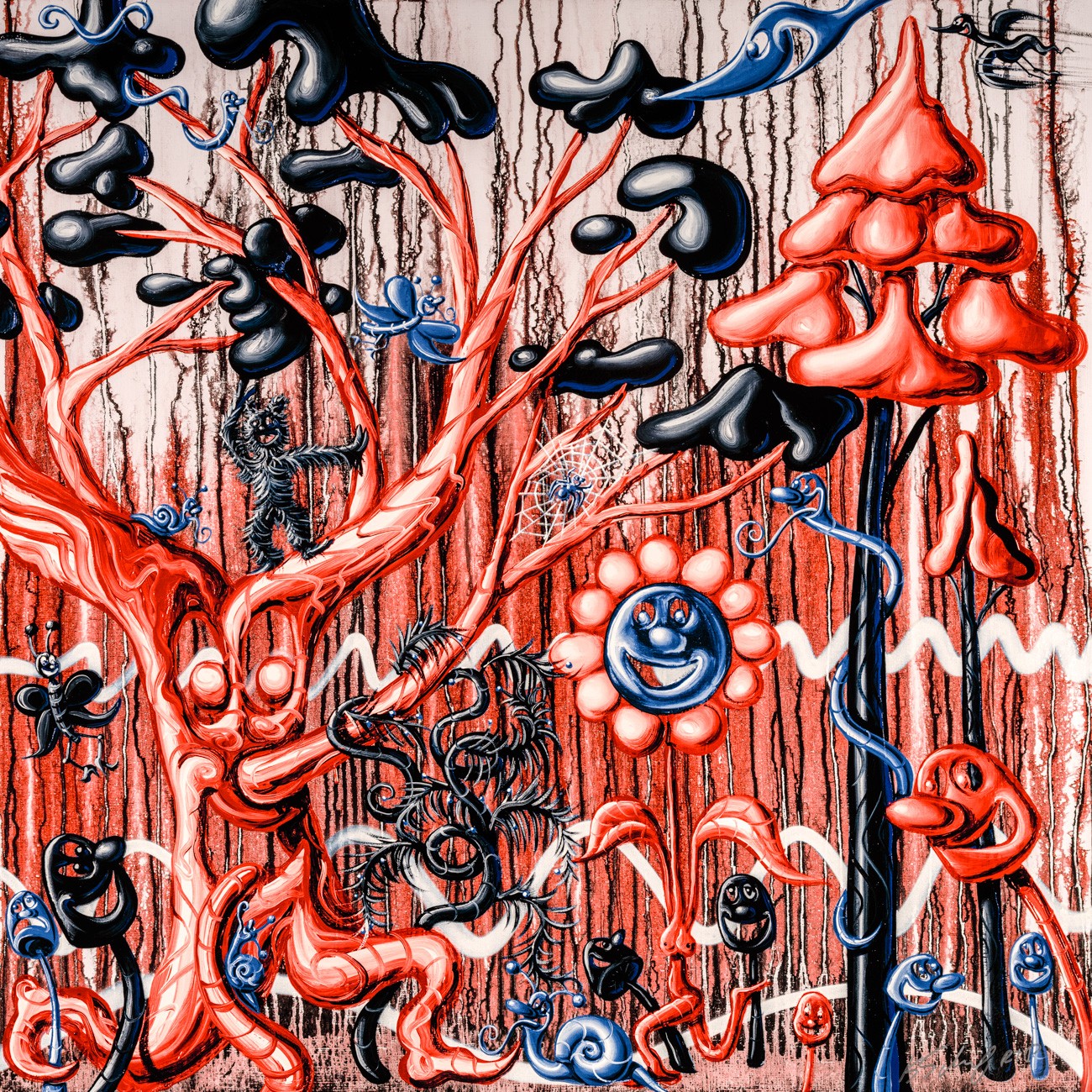 Kenny Scharf, Furungle (Red) Kenny Scharf, Furungle (Red)