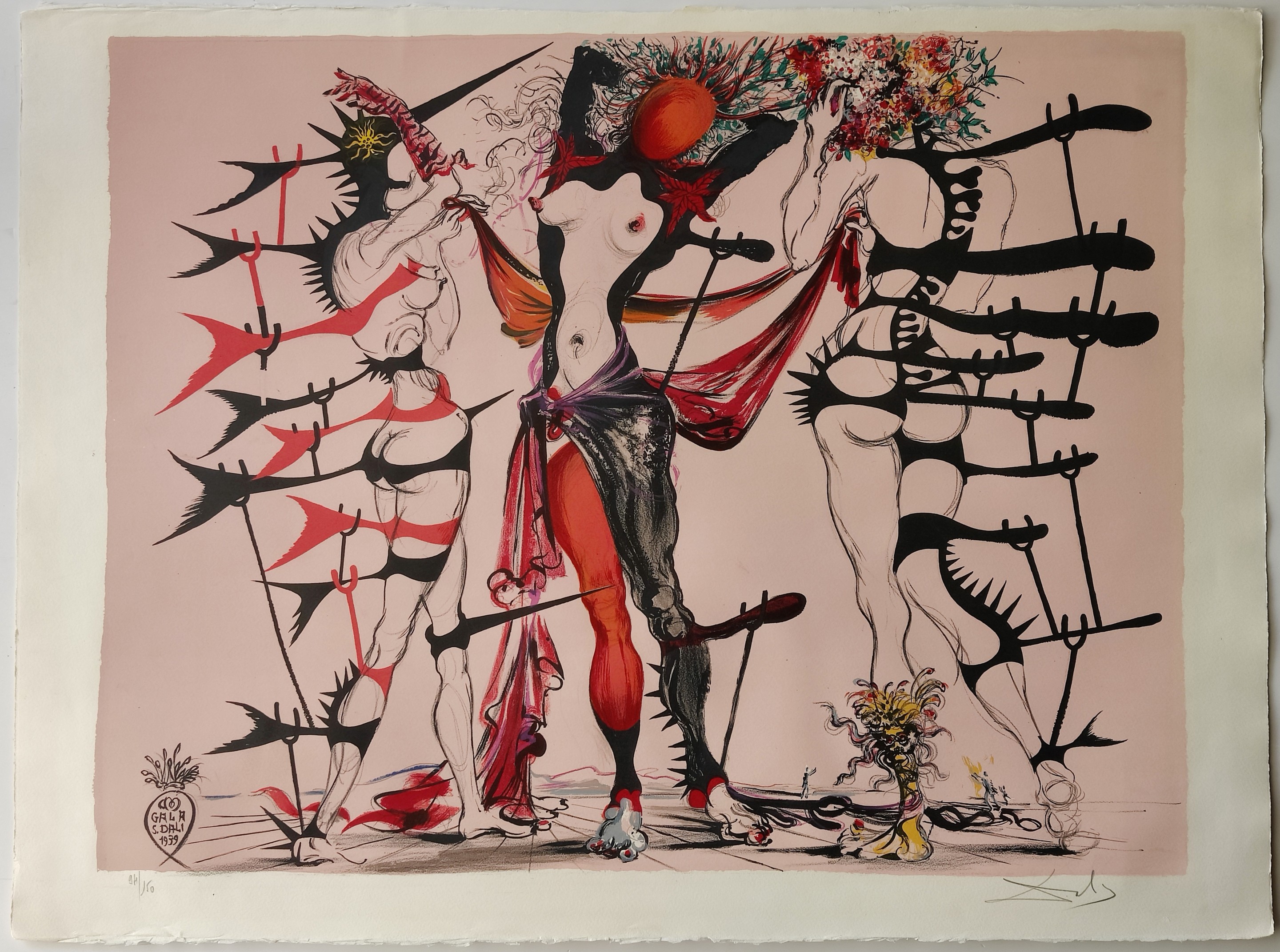 Salvador Dali, Femmes fleurs Salvador Dali, Femmes fleurs