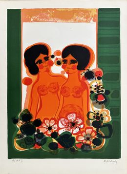 Drucke, Deux Femmes à la Fenêtre, Frédéric Menguy
