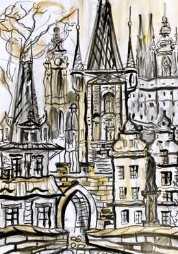 Dessin, The Golden Mist Of Prague II, Kirill Postovit