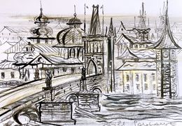 Dessin, The Golden Mist Of Prague III, Kirill Postovit