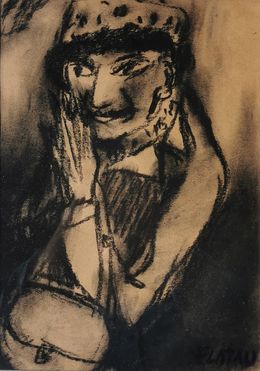 Fine Art Drawings, Elégante, série les Gens d'ici, Joanna Flatau