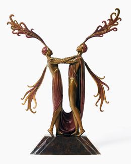 Sculpture, Kiss of Fire (bronze sculpture), Erte Tirtoff