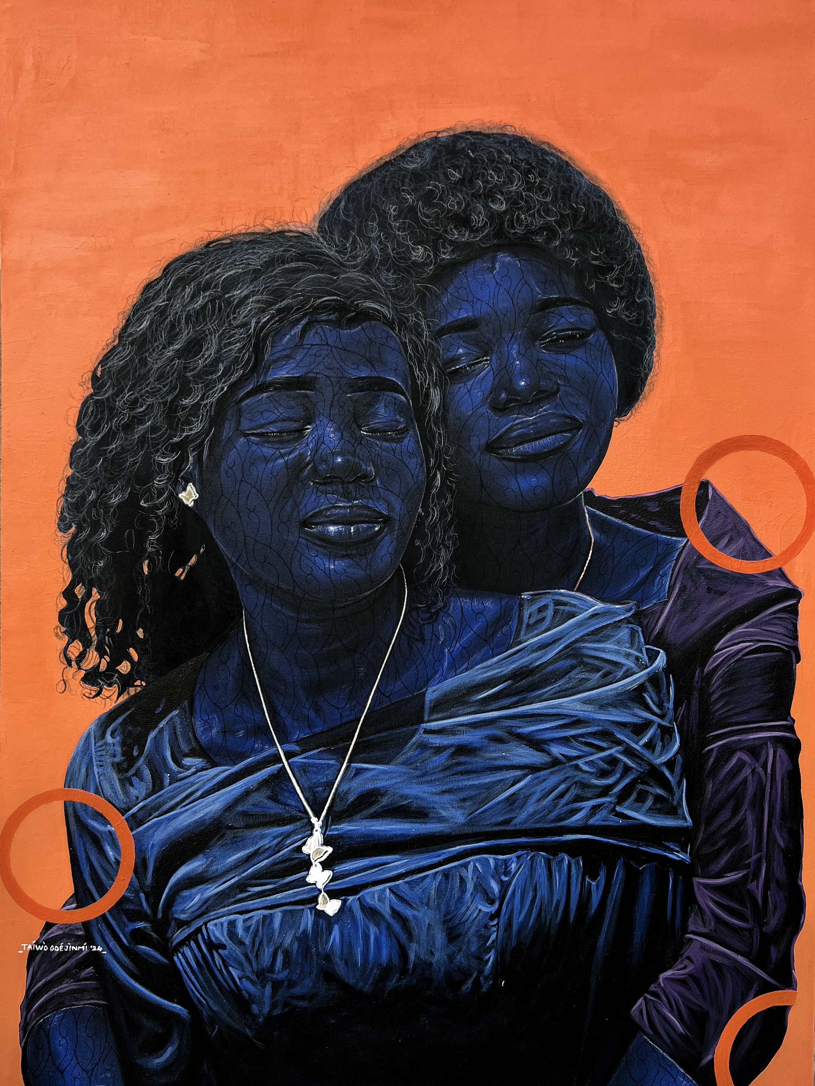 Taiwo Odejinmi, Where Love Resides(We are Sisters) - 21st Century, Contemporary, Figurative Women Taiwo Odejinmi, Where Love Resides(We are Sisters) - 21st Century, Contemporary, Figurative Women