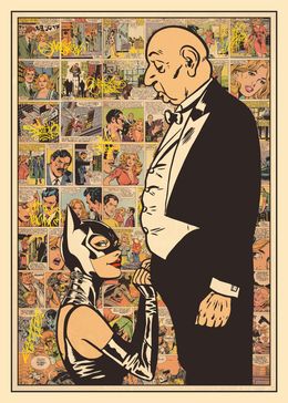 Print, The Butler (Alfred Pennyworth & Catwoman), Kobalt