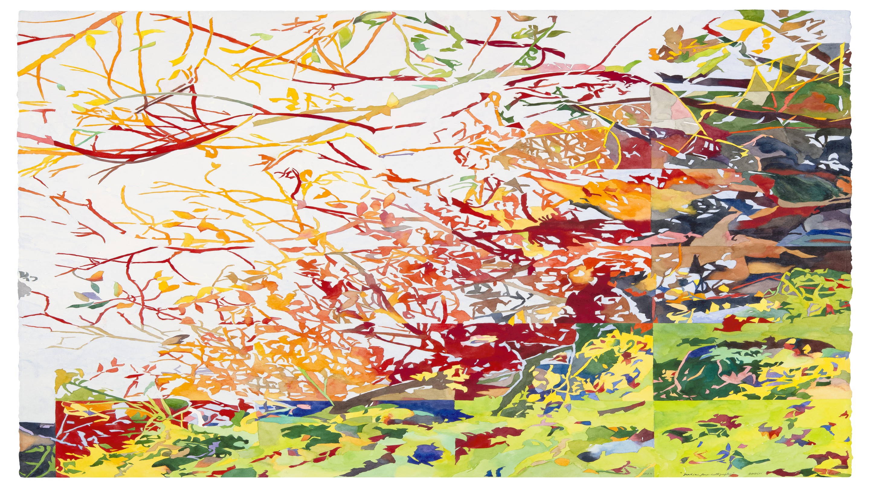 Jean-Paul Agosti, Jardins, feux-calligraphes Jean-Paul Agosti, Jardins, feux-calligraphes