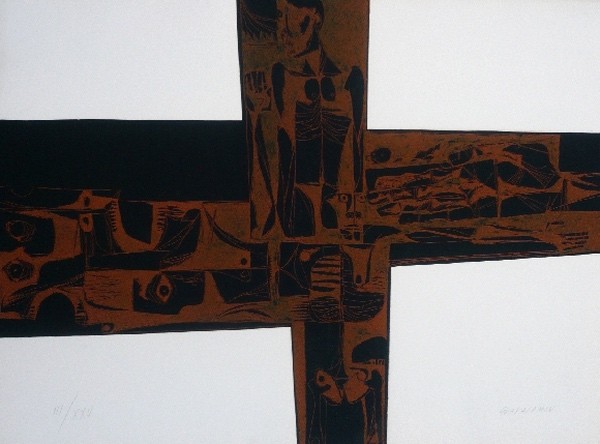 Oswaldo Guayasamin, Lidice 3 Variante Oswaldo Guayasamin, Lidice 3 Variante