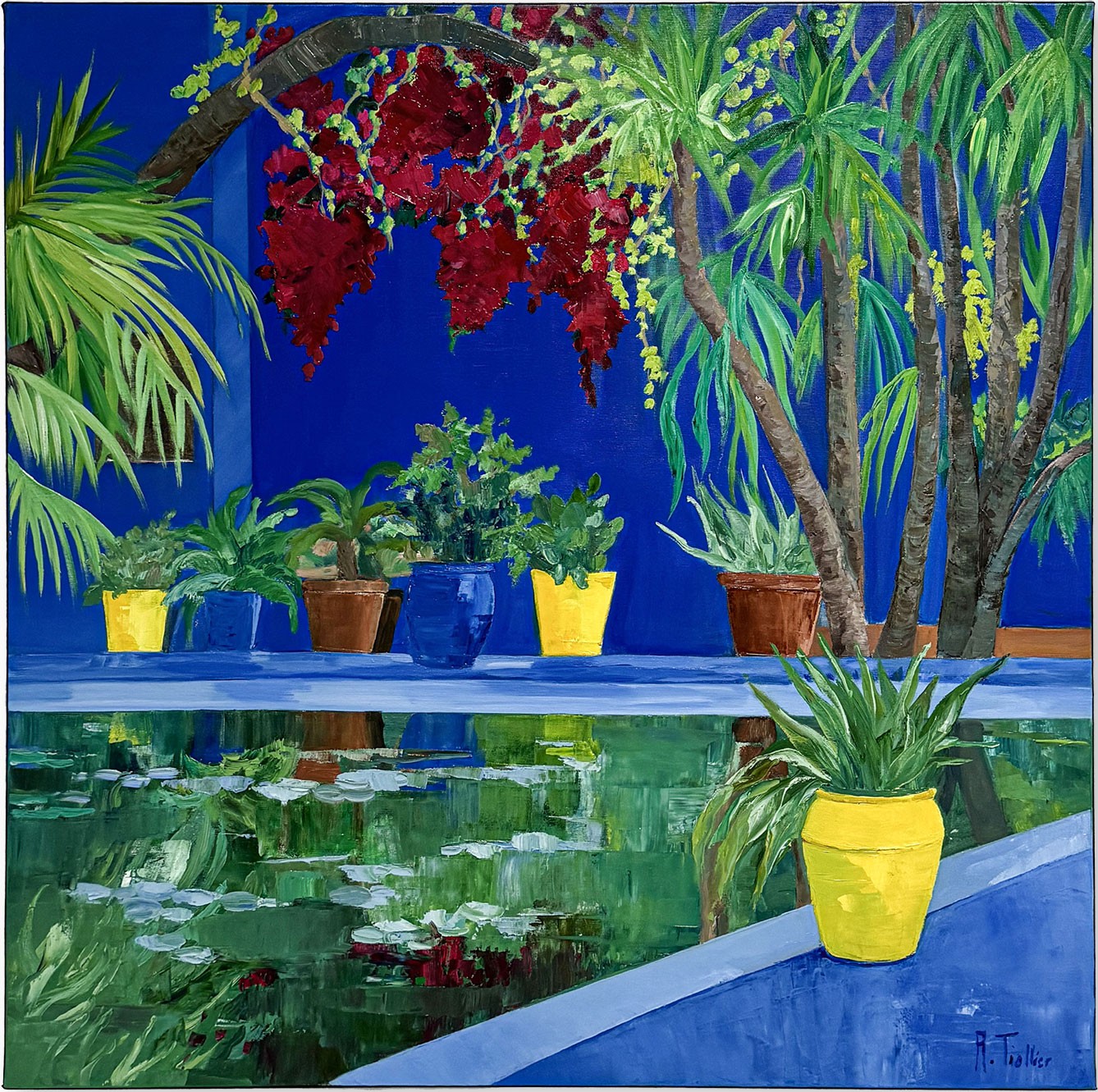 Agnès Tiollier, Couleur majorelle III Agnès Tiollier, Couleur majorelle III