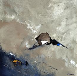 Painting, Floating rock, Pol Ledent