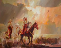 Gemälde, Echo of the Azov steppe, Vasyl Khodakivskyi