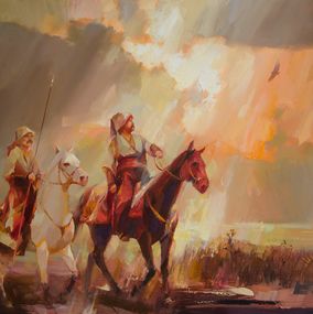 Gemälde, Echo of the Azov steppe, Vasyl Khodakivskyi