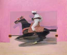 Peinture, Cavalier Arabe, Antoine De La Boulaye