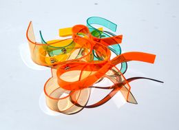 Sculpture, Kringel Hellorange / Türkis, Selçuk Dizlek