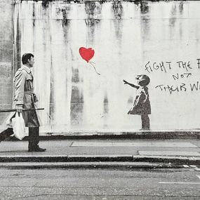 Peinture, Banksy captured / Girl with balloon, Steve Lazarides