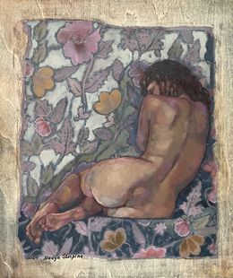 Gemälde, Sitting Flora, Nadezda Stupina