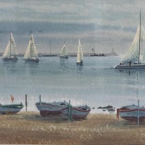Gemälde, Barcos de vela, Joaquin Cabane