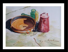 Painting, Souvenirs inoubliables 17, Almazan Miquel